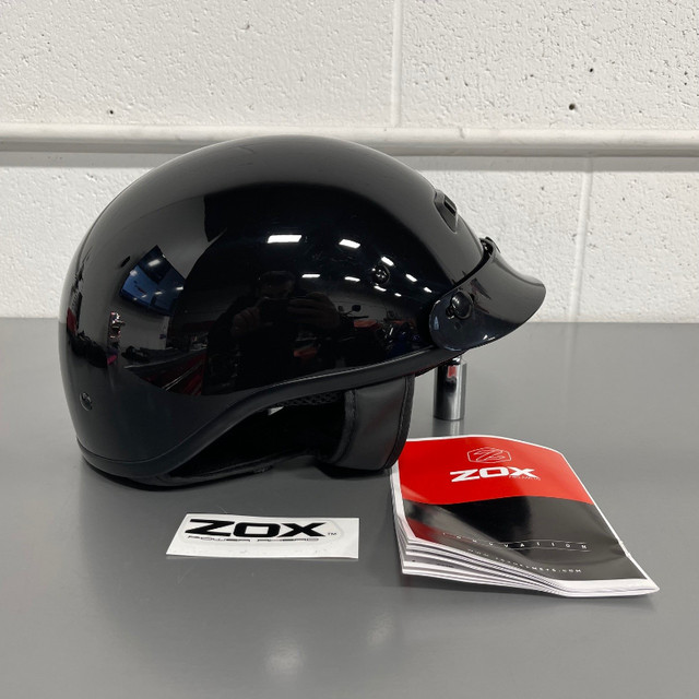 BRAND NEW Motorcycle Shorty Half Helmet - Gloss Black ONLY $45! in Motorcycle Parts & Accessories in Oakville / Halton Region - Image 4