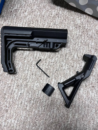 Buttstock and front angle grip