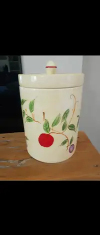 Hand Painted Ceramic Cookie Jar