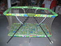 asap.RETRO CHIC PLAY PEN and HIGH CHAIR--$12 EACH.