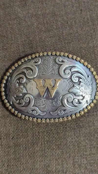 Vintage Initial Western Belt Buckle, View more