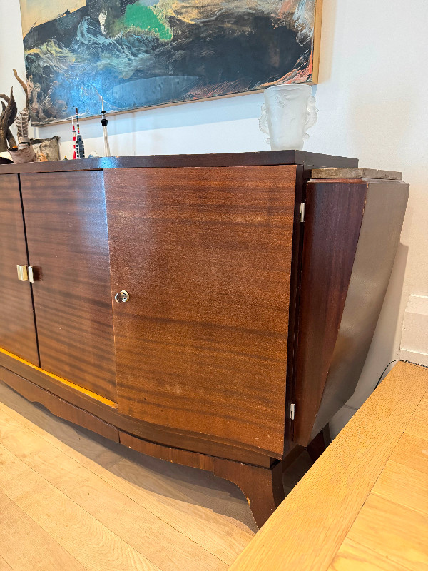 Antique French Art Deco Side Board Buffet Cabinet in Hutches & Display Cabinets in City of Toronto - Image 3