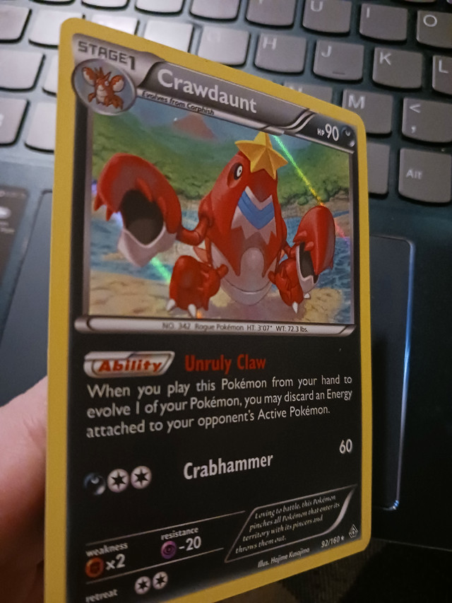 Crawdaunt Primal Clash Holo in Toys & Games in City of Halifax - Image 3