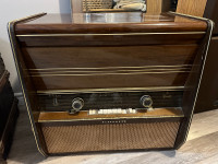 Vintage Telefunken Sonata Tube Radio/Record Player, for repair