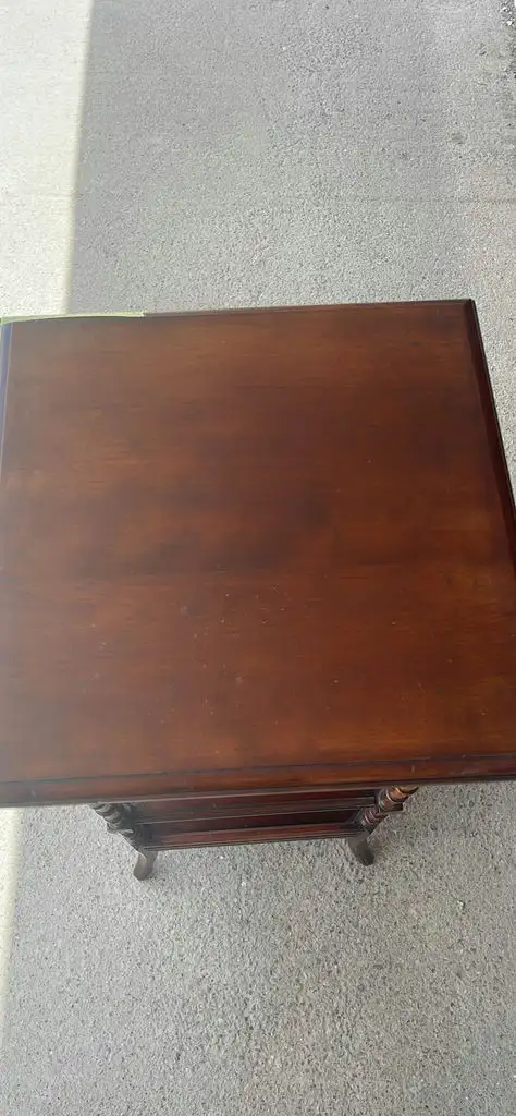 Vintage Wooden Accent Side Table with Shelves - BidRush Lot 83 in Bookcases & Shelving Units in Oakville / Halton Region - Image 6