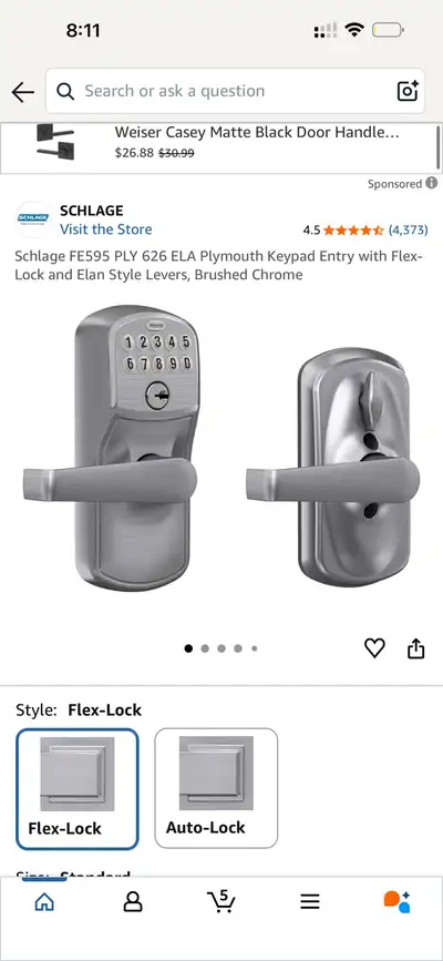 SCHLAGE FE595 PLY 619 , View more