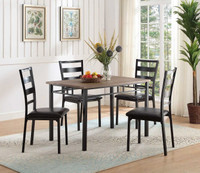 NEW- 5 PC Wood Top Dining Table Set- Same Day Delivery