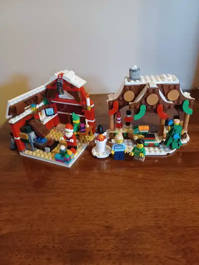 Lego Christmas Santa Workshop Market Stall, View more