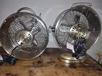 Nautica Vintage style brass desk fans (Both for 40!)