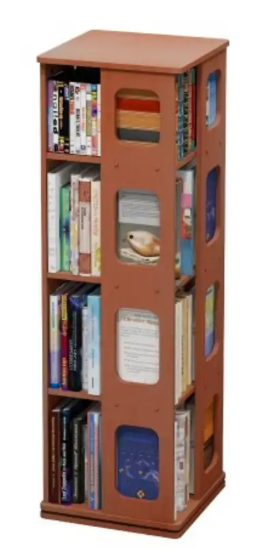 Brand New ✨️ 4 Tier 360° Rotating Bookshelf Multi-Tier Display R, View more