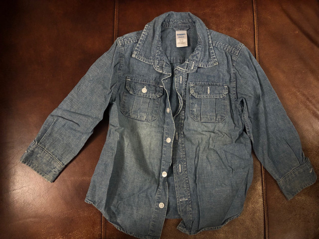 Jeans jacket and shirt for boys - 3/4 yrs old in Clothing - 4T in Calgary - Image 2