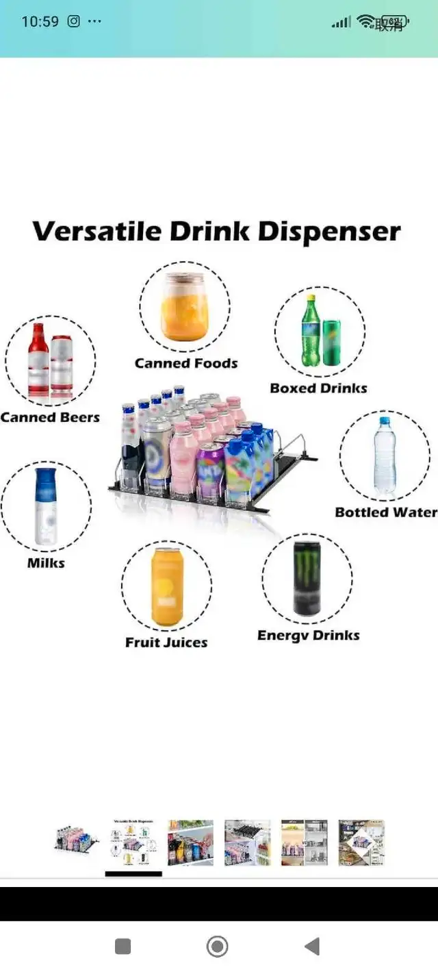EMAGIE Can Organizer Drink Dispenser - Self Pushing Pop Can Orga63611958875651122