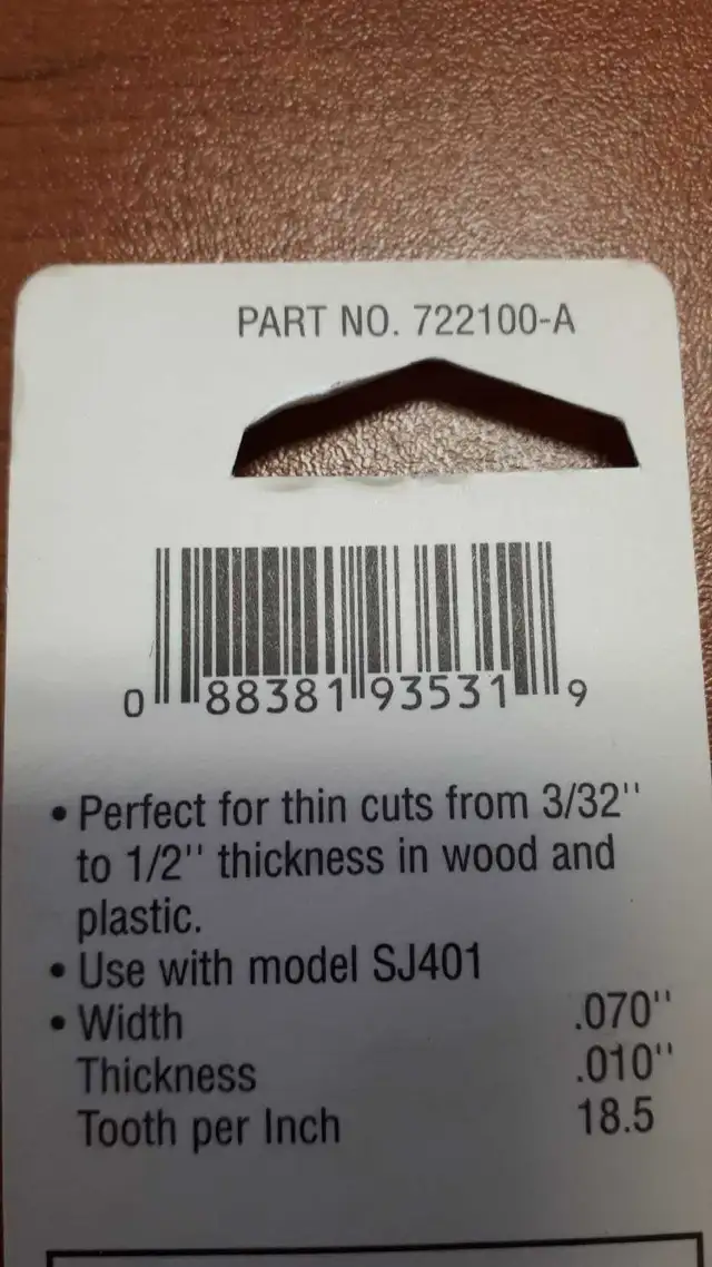 Makita scroll saw blades in Power Tools in Muskoka - Image 6