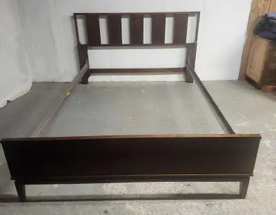 MID-CENTURY 1960'S WALNUT DOUBLE BED , View more