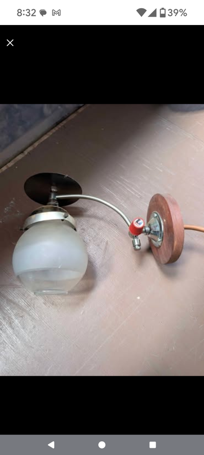 Vintage VERITA Wall Gas Lamp -- Made in England, View more