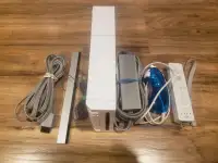 nintendo wii with controller and cable