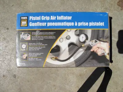 power fist air inflator with gauge...new in box, never used