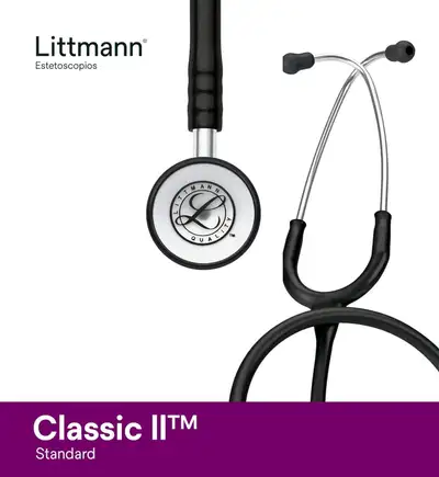 3M Littmann Stethoscope, Classic II Infant, Black Tube, Dual Head, Stainless Steel Chestpiece $50 Re...