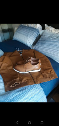 Leather Jacket and shoe (Same colour) 