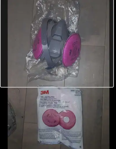3M Power tool mask and filter , View more