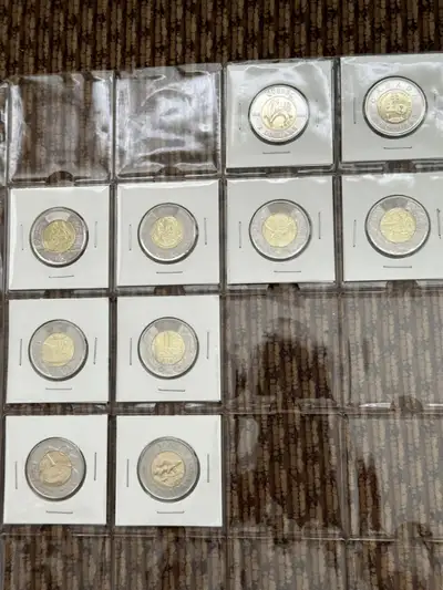 13 Commemorative Toonies $2 Dollars, View more