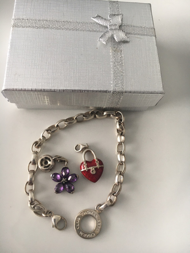Thomas Sabo Sterling Ladies charm  Bracelet gift in Jewellery & Watches in Kitchener / Waterloo - Image 2
