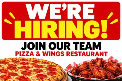 We are looking for enthusiastic individuals to join our vibrant team at our Pizza & Wings Restaurant...