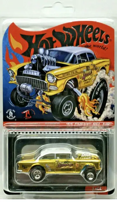 Hot Wheels RLC CHEVY BEL AIR GASSER - dirty blonde Gold (rare), View more