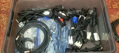 Assorted Monster Cables/Ethernet/Optical cables, View more