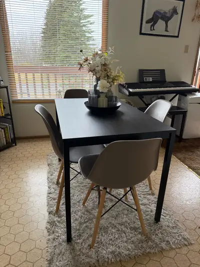 Dinning table and 4 Chairs , View more