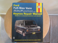 Haynes Manual Ford Full-Size Vans 1969 thru 1991 Great Condition
