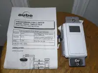 New aube Programable Wall Switch Model T1033A- Single Pole For L