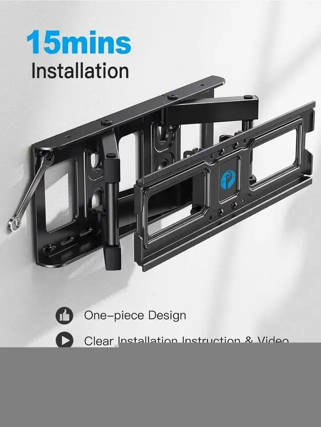 Full Motion TV Wall Mount for 26-65” TVs | Tilts & Swivels in Video & TV Accessories in City of Toronto - Image 8