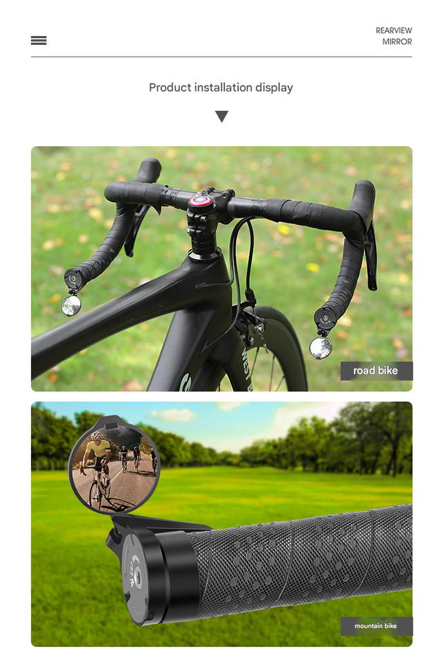 Bike Handlebar End Mirror, Convex Rearview Mirror in Clothing, Shoes & Accessories in City of Toronto - Image 11