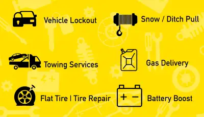 Roadside Service (Flat Tire, Battery Boost & Car Unlock)