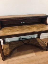 Lovely computer desk/workstation with electrical outlet