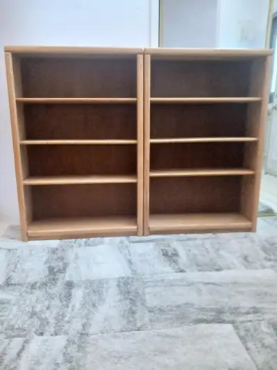 Two Aspen Furniture Oak Bookcases, View more