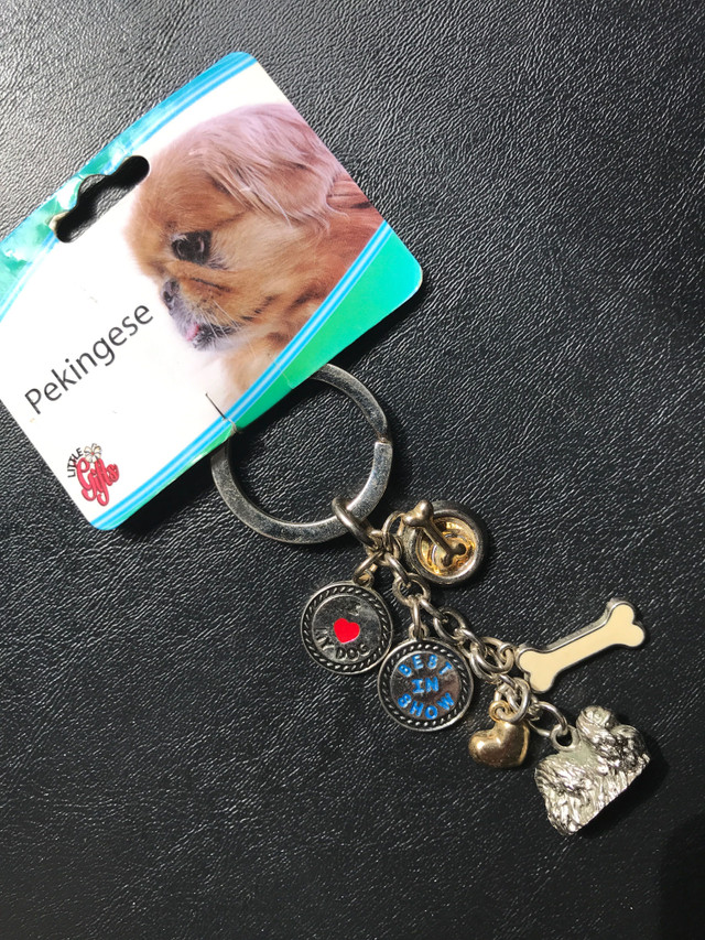 New, “Pekingese” 3D Metal Dog Keychain in Arts & Collectibles in Bedford - Image 2