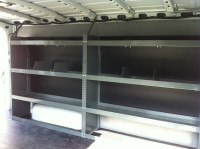 Shelves for cargo work van.Different sizes.