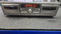 JVC TD-W217 2 Head Dual Cassette Dolby NR Processor Deck & Tape