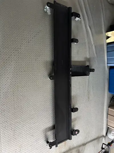 Motorcycle trolley. Allows movement of parked bike in tight spaces - easy 360 degree spin. Made in C...