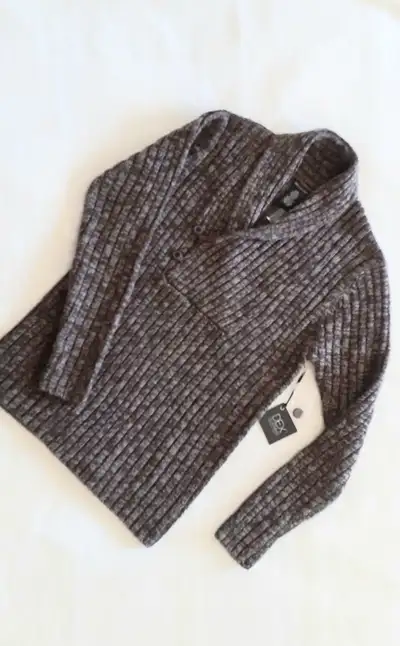 Men's brown sweater 30% wool, View more