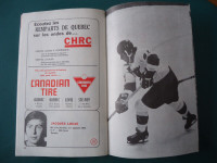 1972 Remparts 3 Programmes Hockey Cloutier Savard Chouinard