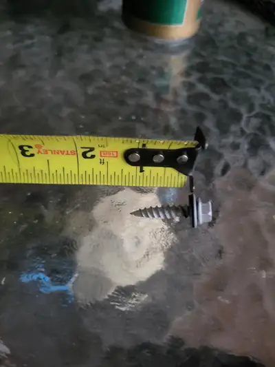 1 1/4 x 1/4 metal roofing screws with rubber washer. 50.00 per 1000, have about 5000 plus. make a of...