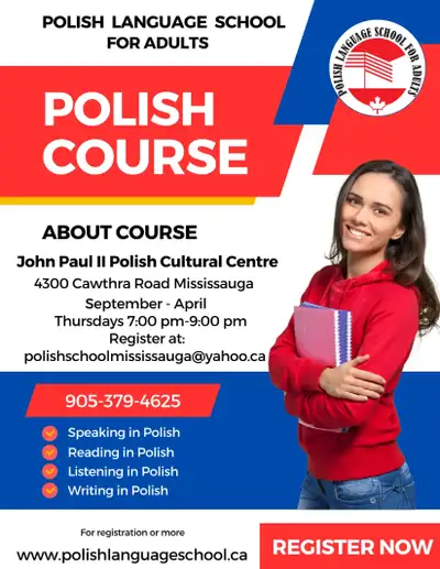POLISH COURSE FOR BEGINNERS – Adult Group Classes in Mississauga, View more