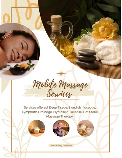 Experience the ultimate in relaxation with our Mobile Massage Services, bringing professional, perso...