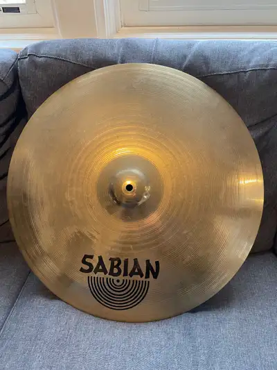 20”Sabian A Rock Ride cymbal bought in 1992. Some fingerprints and patina but in excellent condition...