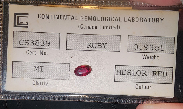 .93 ct Red ruby (loose stone) in Jewellery & Watches in Cole Harbour - Image 3