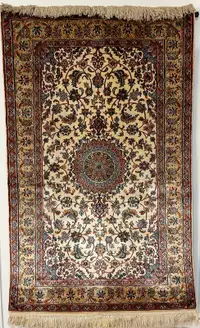 Very fine Persian silk carpet 