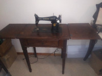 Antique Singer Fold in table sewing machine